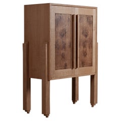 Handcrafted English Oak Cabinet - Dry Bar