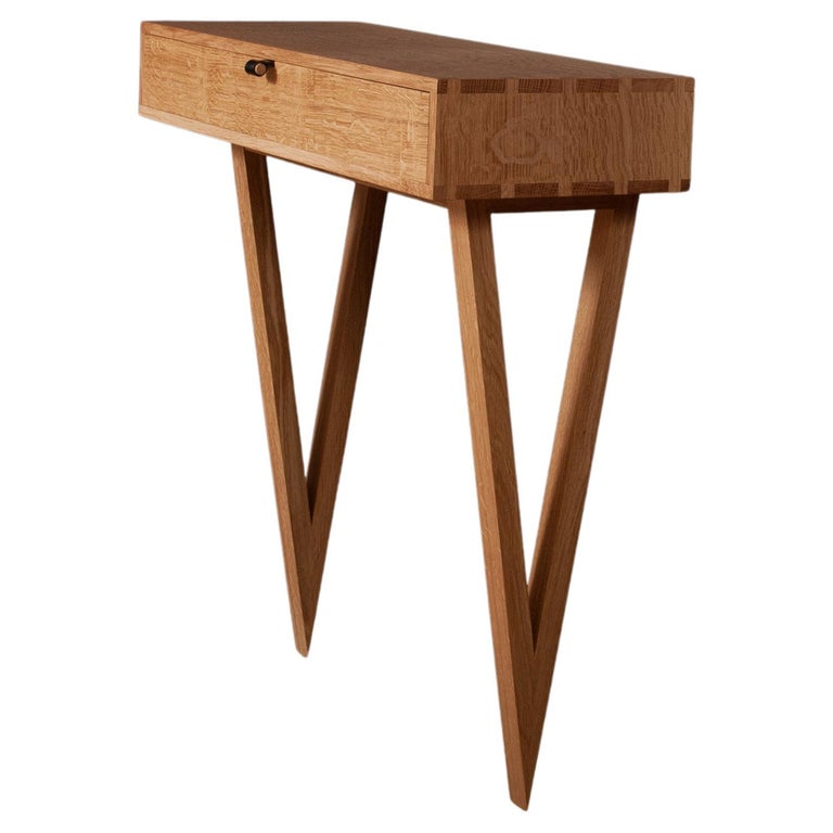 Handcrafted English Oak Console For Sale at 1stDibs