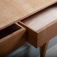 Handcrafted English Oak Desk Console