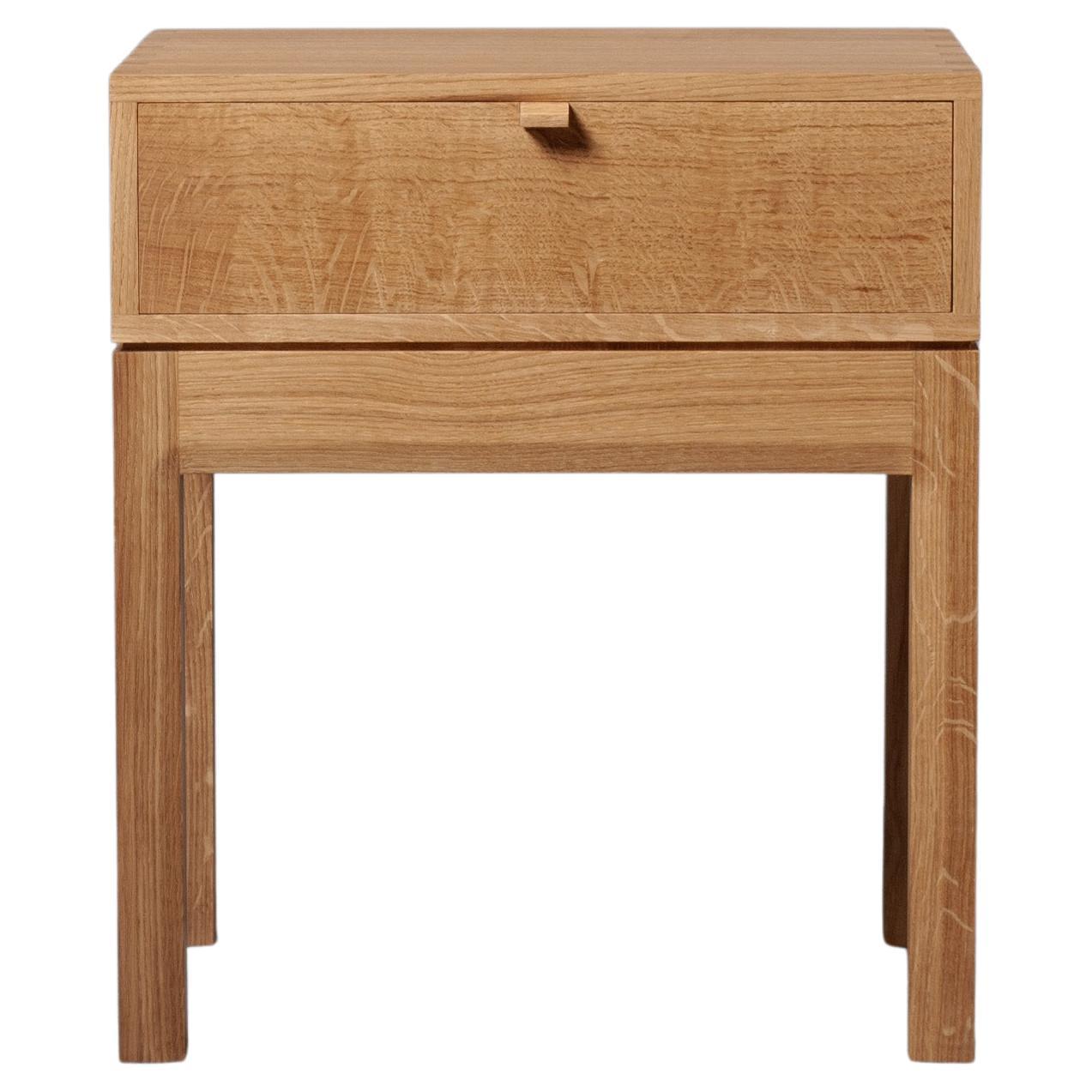 Handcrafted English Oak End Table Night Stand