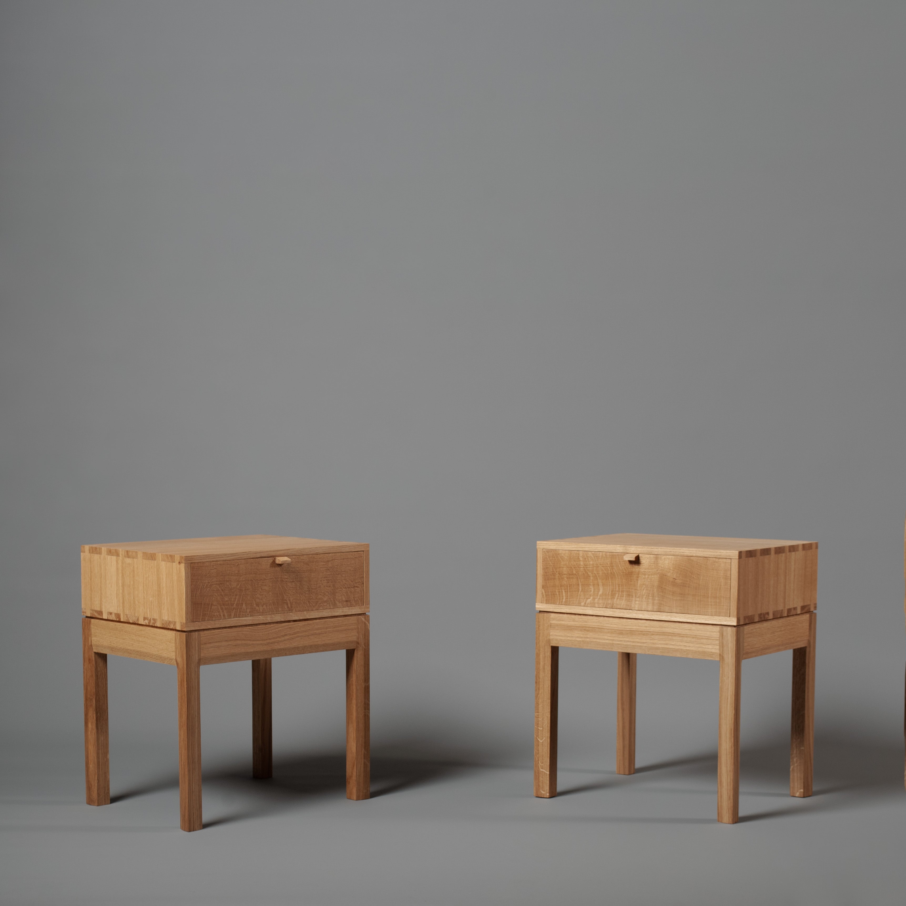 Handcrafted English Oak End Tables