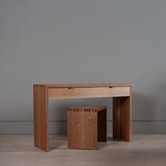 Handcrafted English Oak Twin Dovetail Desk