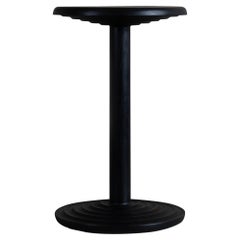Handcrafted English Side Drink Table, Ebonised Ash