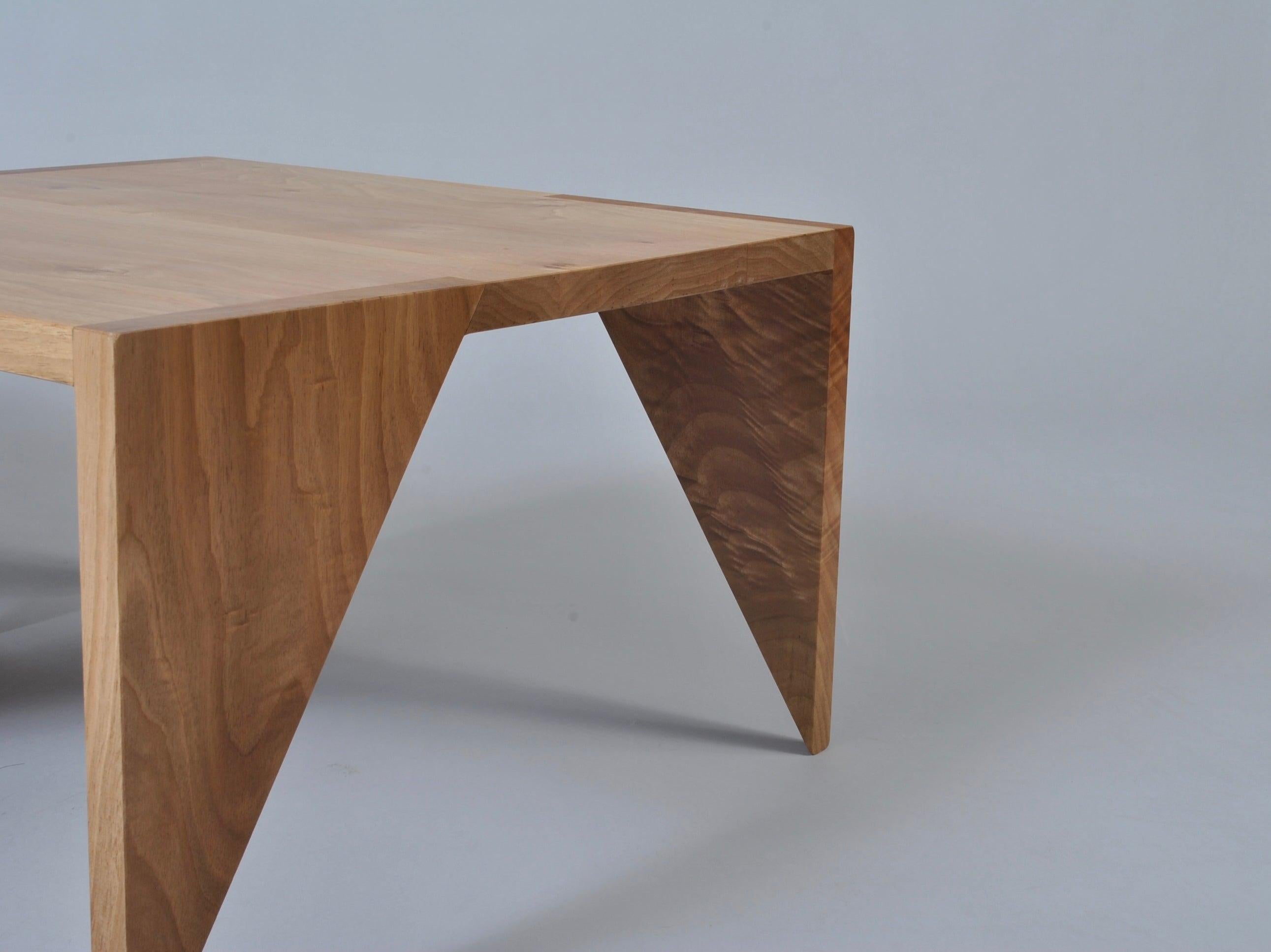 Post-Modern Handcrafted English Walnut Modernist Table
