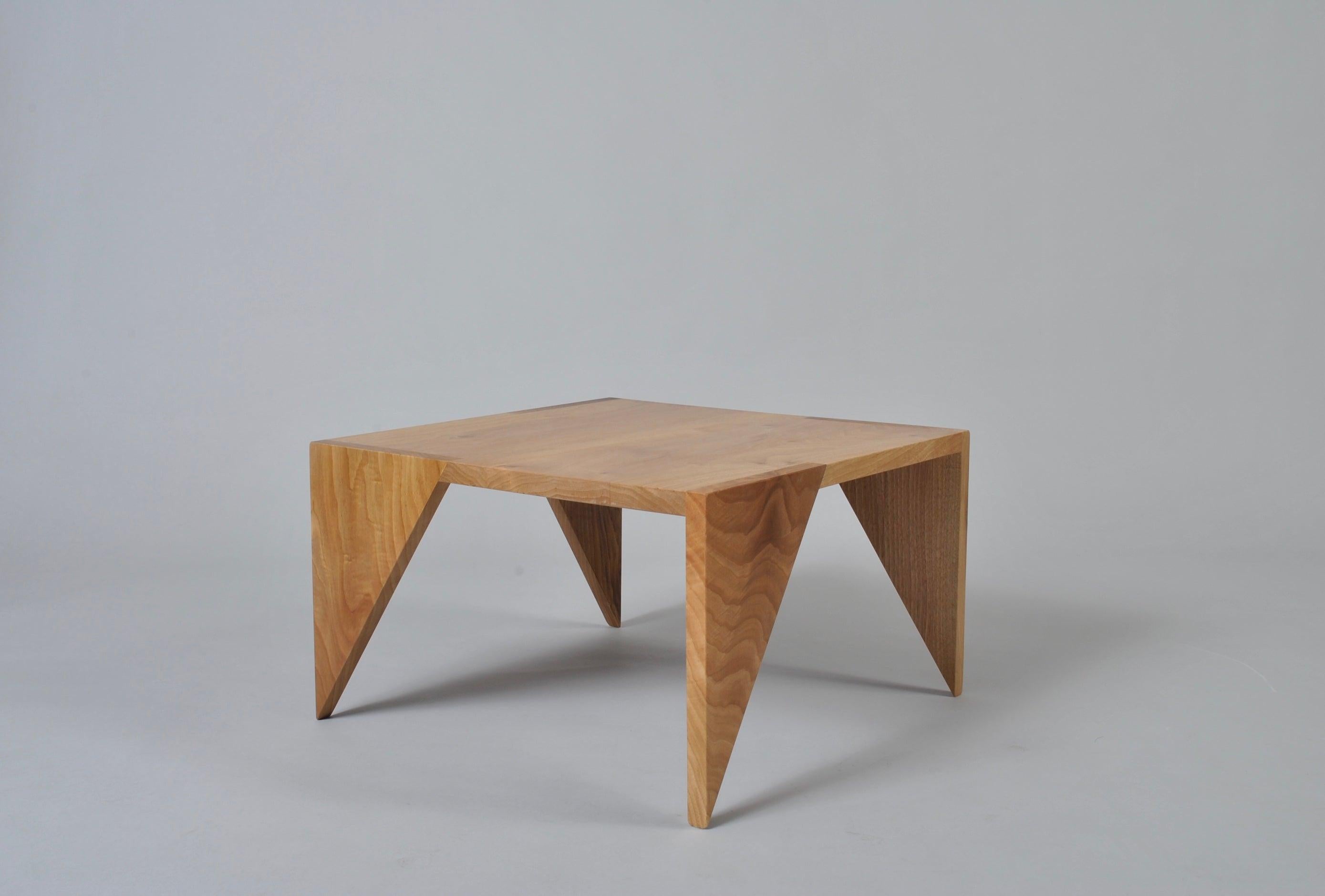 Hand-Crafted Handcrafted English Walnut Modernist Table