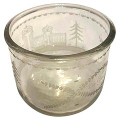 Vase artisanal en cristal gravé par « La Granja », Espagne, 18e siècle.