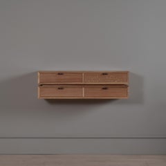 Handcrafted Floating Oak 4 Drawer Console Table by SUM Furniture