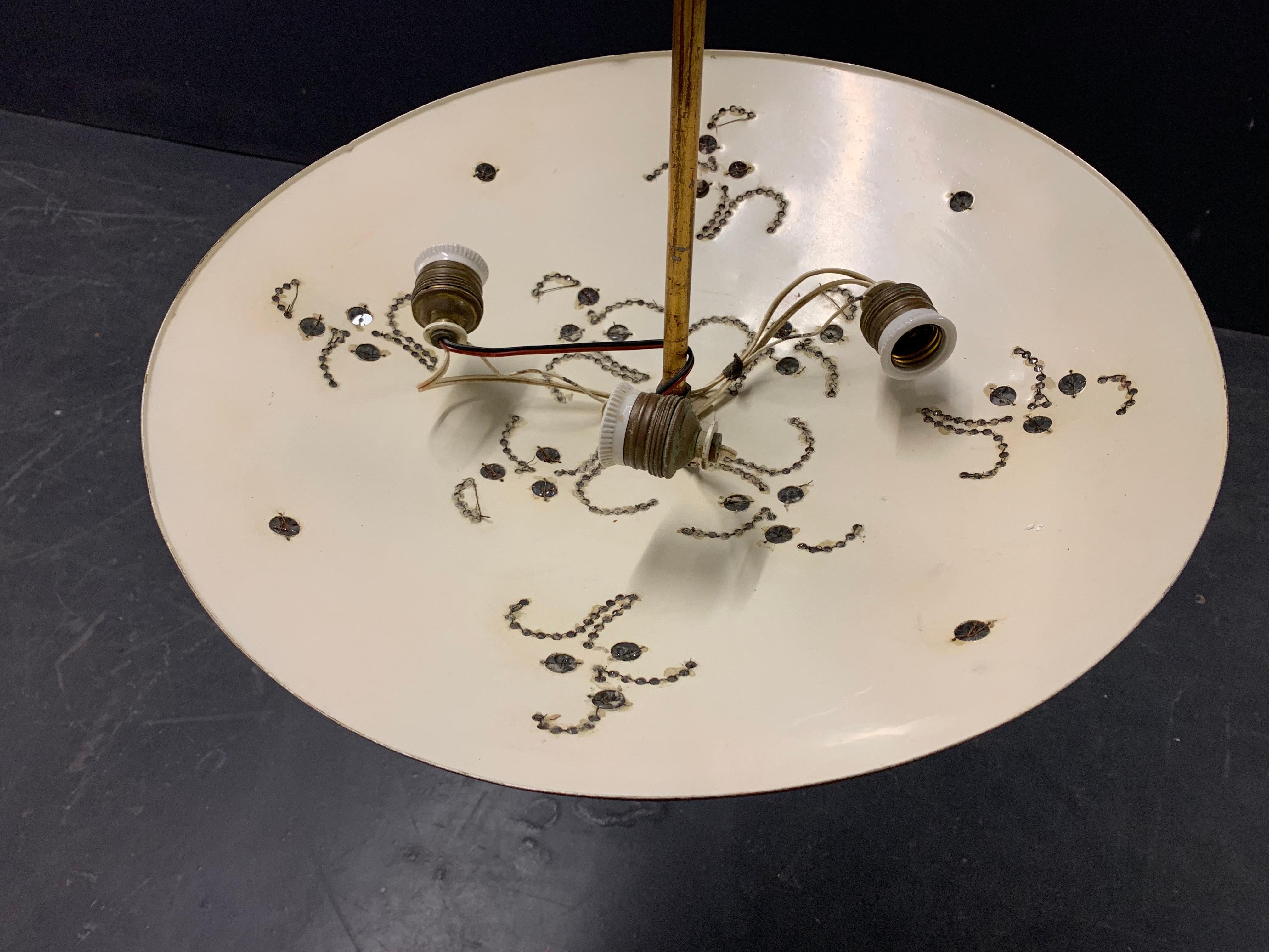 Handcrafted Florentine Ceiling Lamp by Banci Firenze In Good Condition In Munich, DE