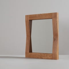 Handcrafted Furrow Mirror by SUM Furniture in Quartersawn Oak