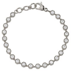 Handcrafted Gemma Old European Cut Diamond Bracelet by Single Stone