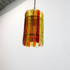 Lámpara colgante de cristal artesanal de Felipe Delfinger