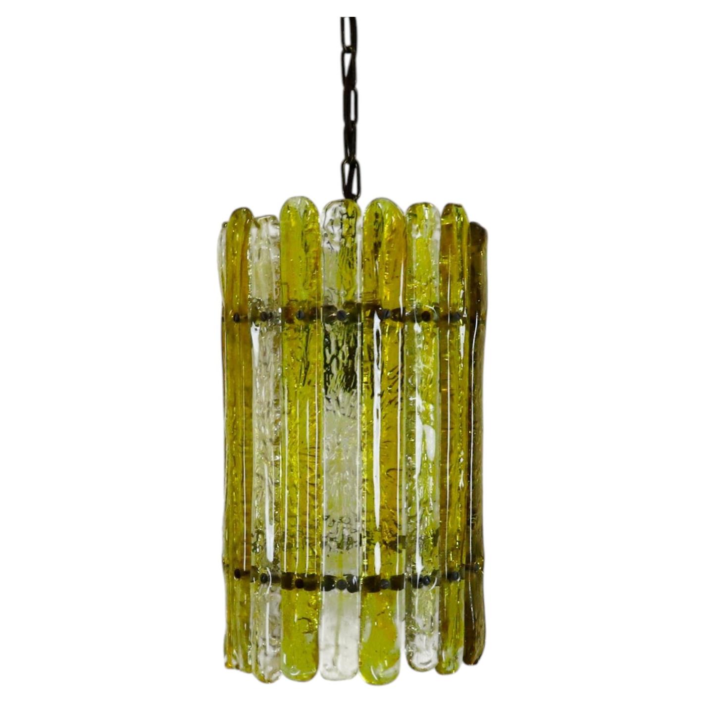 Handcrafted Glass Pendant Lamp by Felipe Delfinger