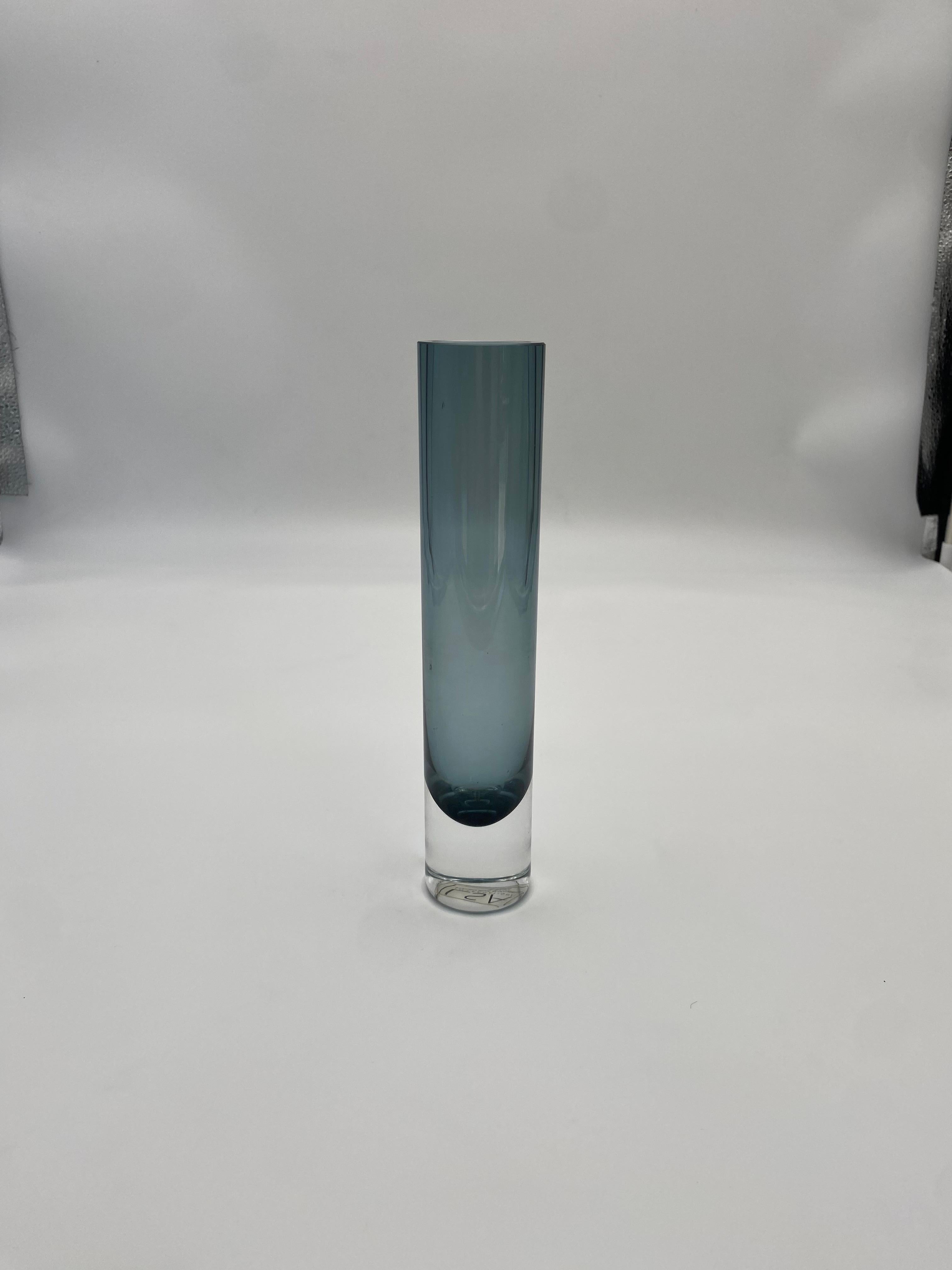 Polish Handcrafted Glass Vase By LSA International, Poland 1990s  For Sale