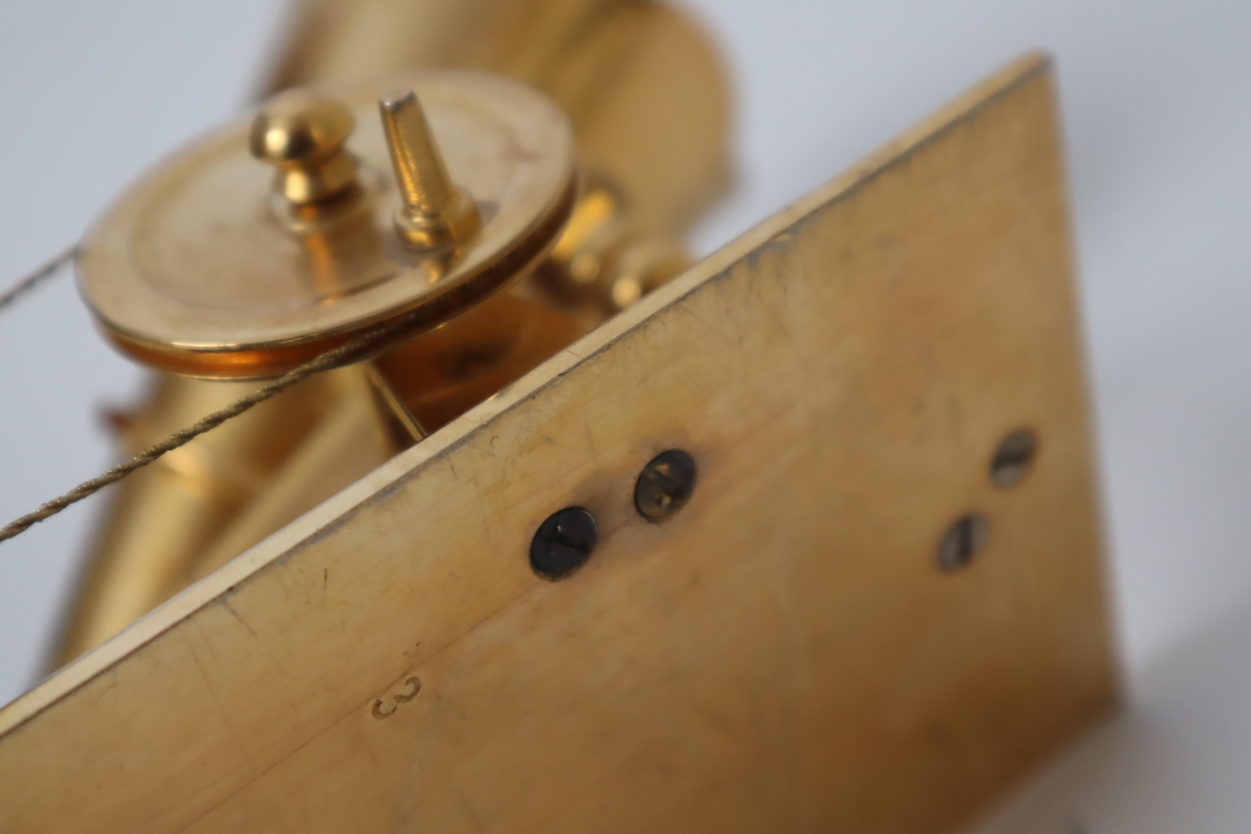 Handcrafted Golden First Gramophone Model after Emil Berliner 1887, Germany For Sale 12