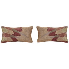 Handcrafted Hand Embroidered Metallic Silk Yarn Pillows Infinity Star Design