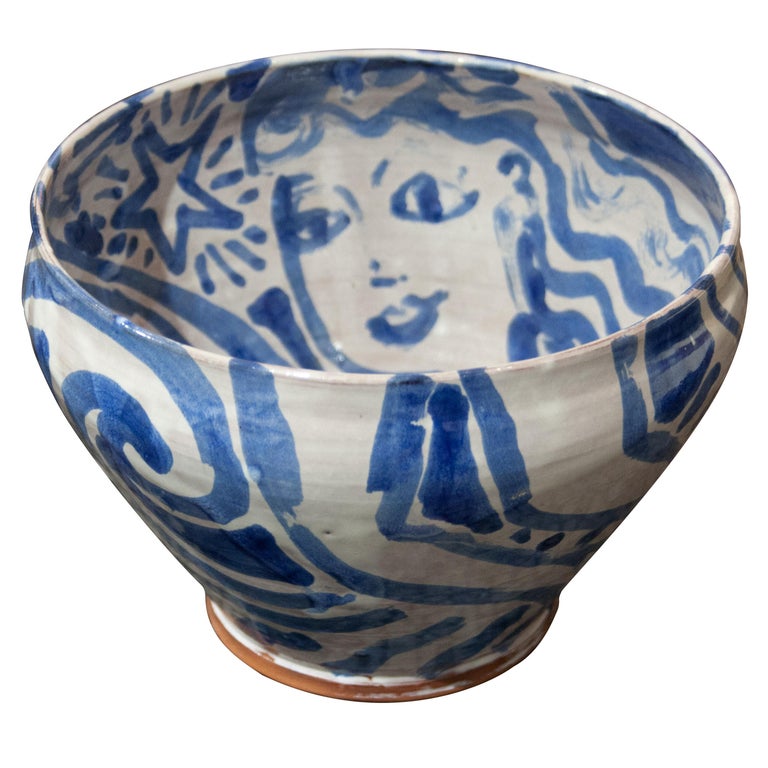 Matthew Roland Pottery Handcrafted Illustrated Ceramic by Mathew, Spain, 2021 For Sale at 1stDibs