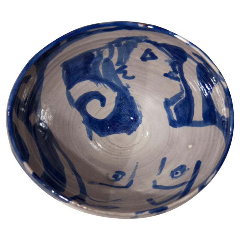 Matthew Roland Pottery Handcrafted Illustrated Ceramic by Mathew, Spain, 2021 For Sale at 1stDibs