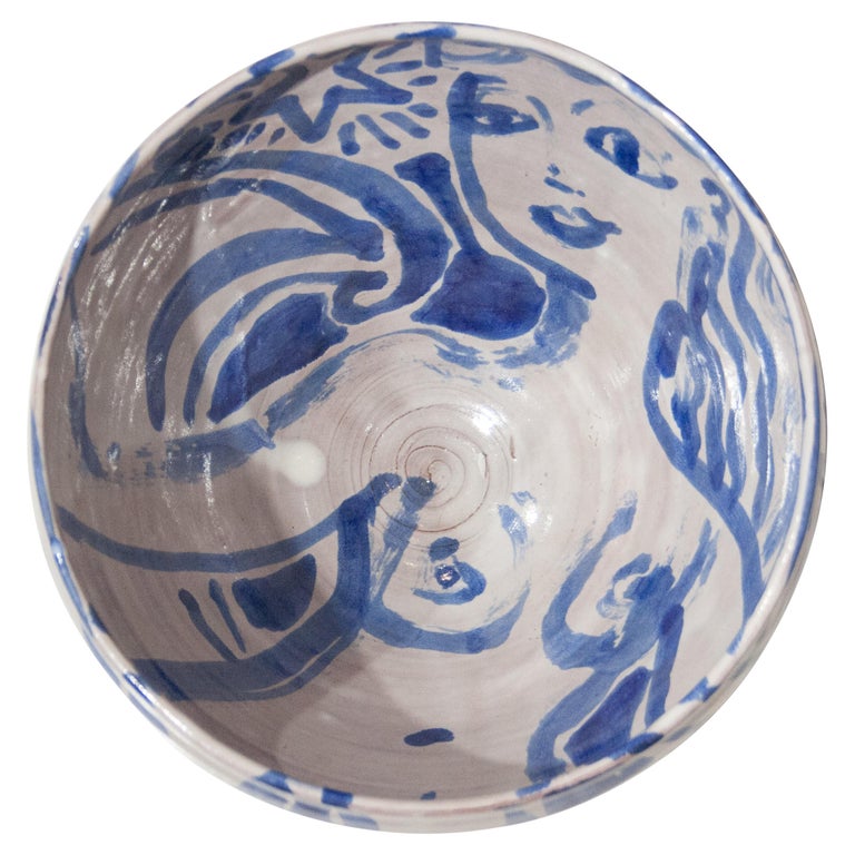 Matthew Roland Pottery Handcrafted Illustrated Ceramic by Mathew, Spain, 2021 For Sale at 1stDibs