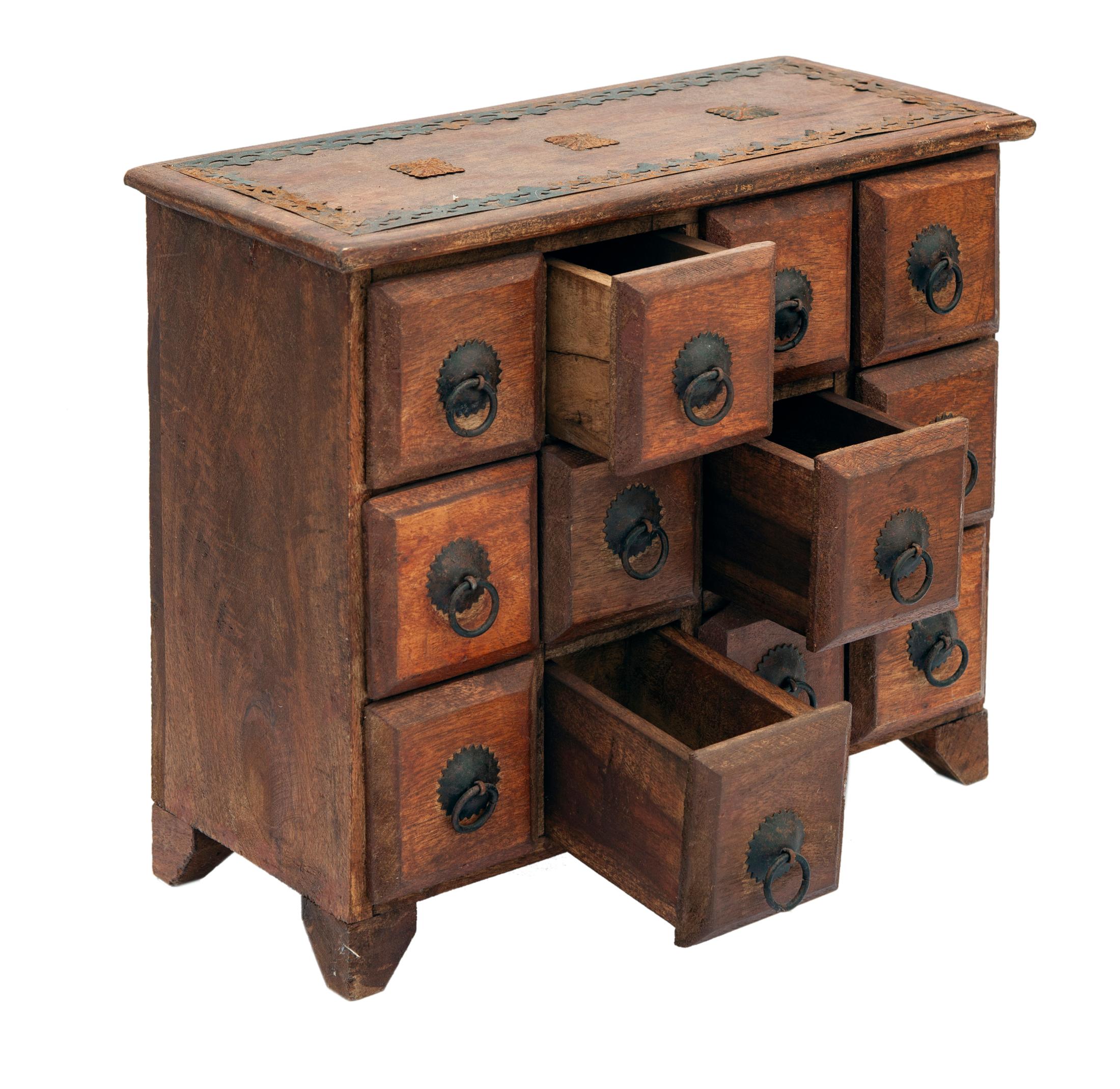 Rustic Handcrafted Indonesian Apothecary Chest