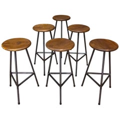 Handcrafted Industrial Bar Stools