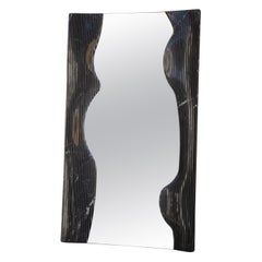 Handcrafted Italian Marble Full-Body Floor Ripple Mirror