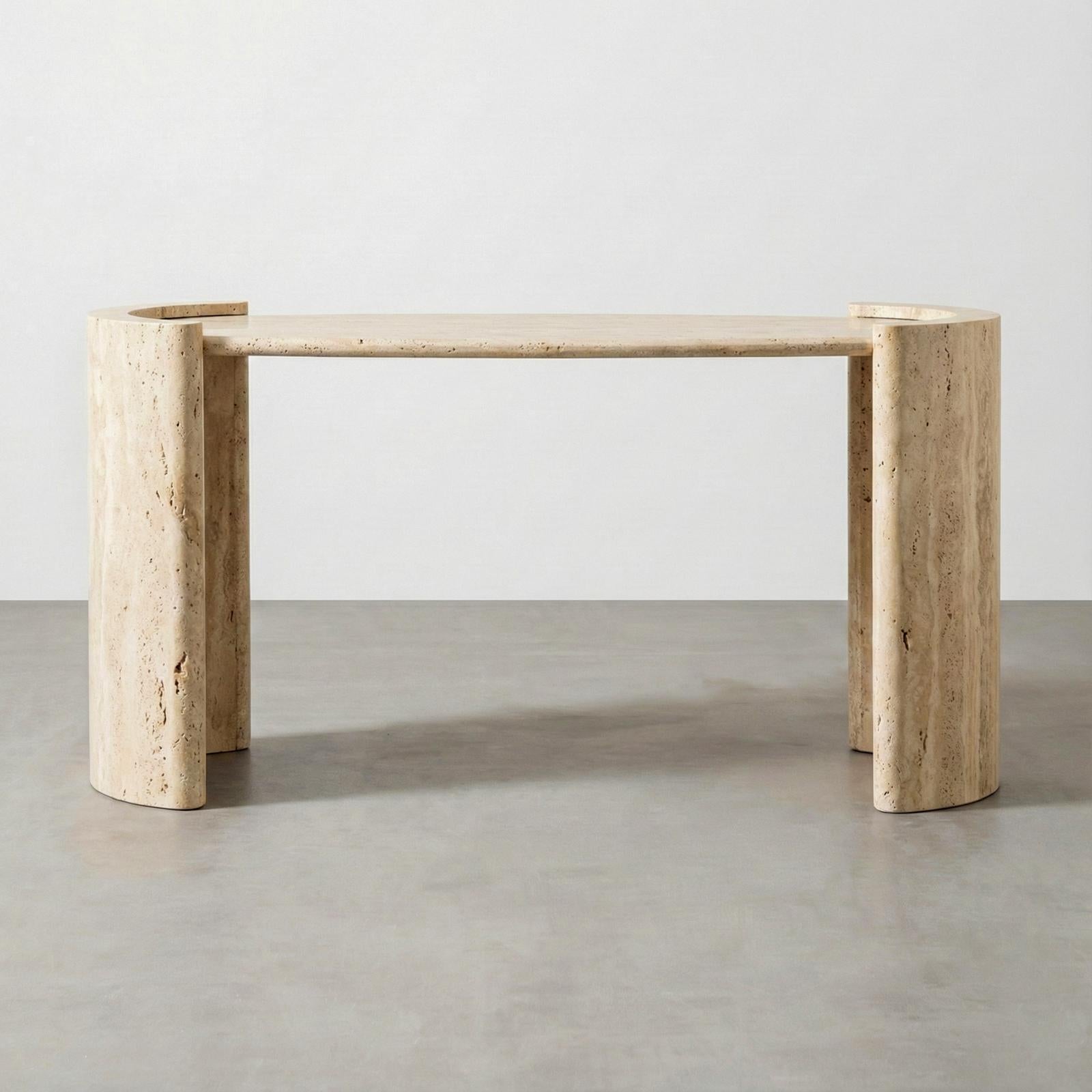 Materials: Premium Italian Travertine
Style: Modern Organic, Mid-Century Modern, Italian Minimalist
Dimensions: 55