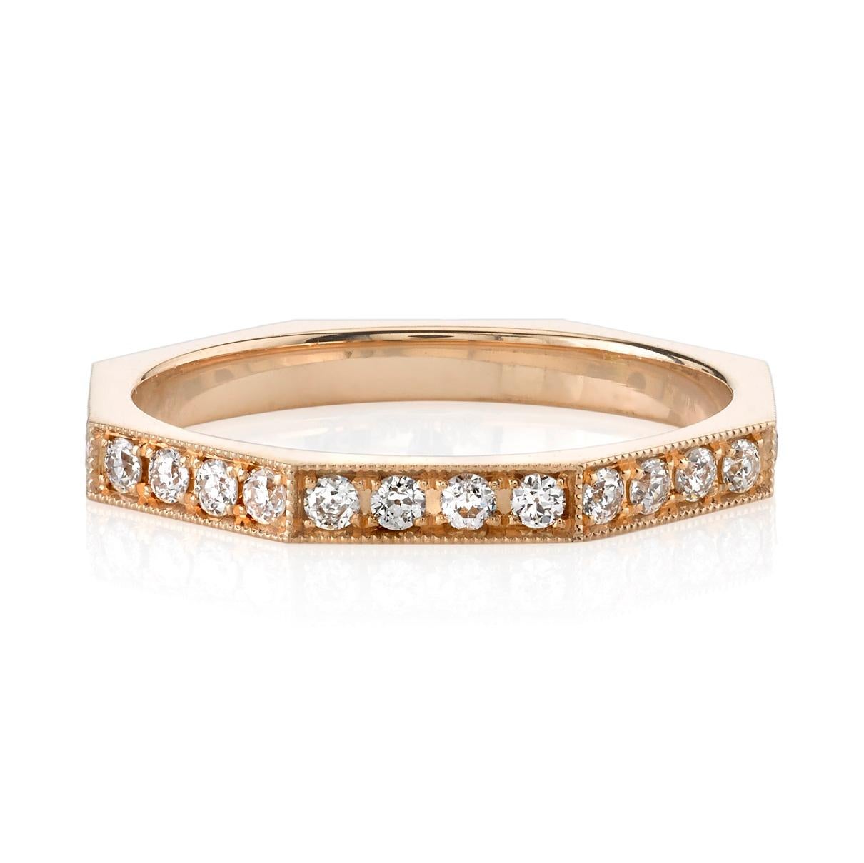 For Sale:  Handcrafted Jacqueline Small Pavé Set Eternity Band by Single Stone 2
