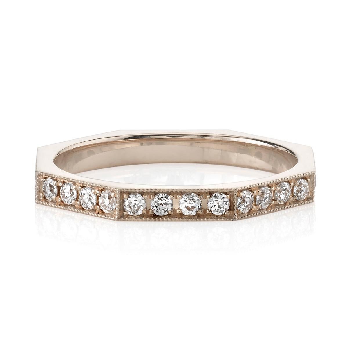For Sale:  Handcrafted Jacqueline Small Pavé Set Eternity Band by Single Stone 3