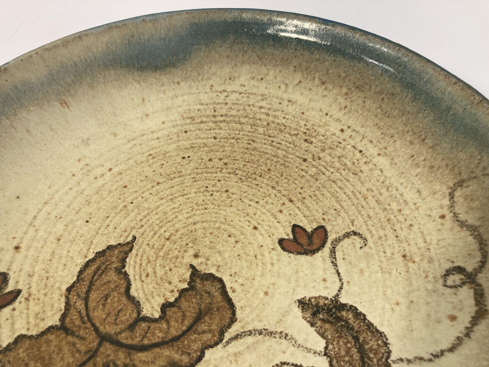 Handcrafted Japanese Ceramic Bowl Signed Jin Kobayashi For Sale 9