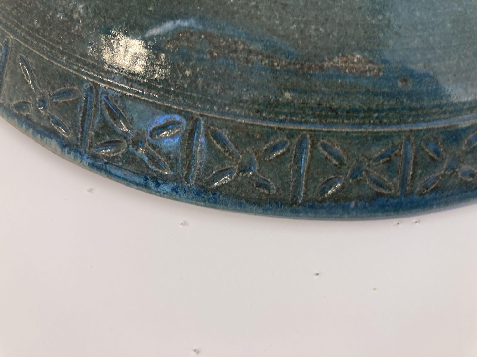 20th Century Handcrafted Japanese Ceramic Bowl Signed Jin Kobayashi For Sale