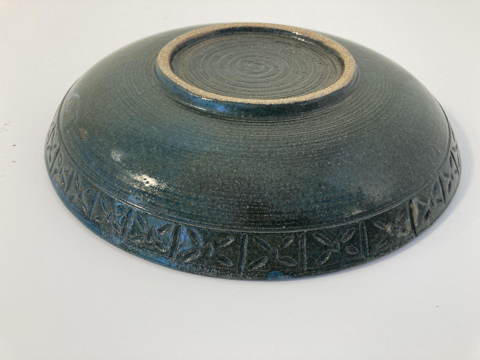 Handcrafted Japanese Ceramic Bowl Signed Jin Kobayashi For Sale 1