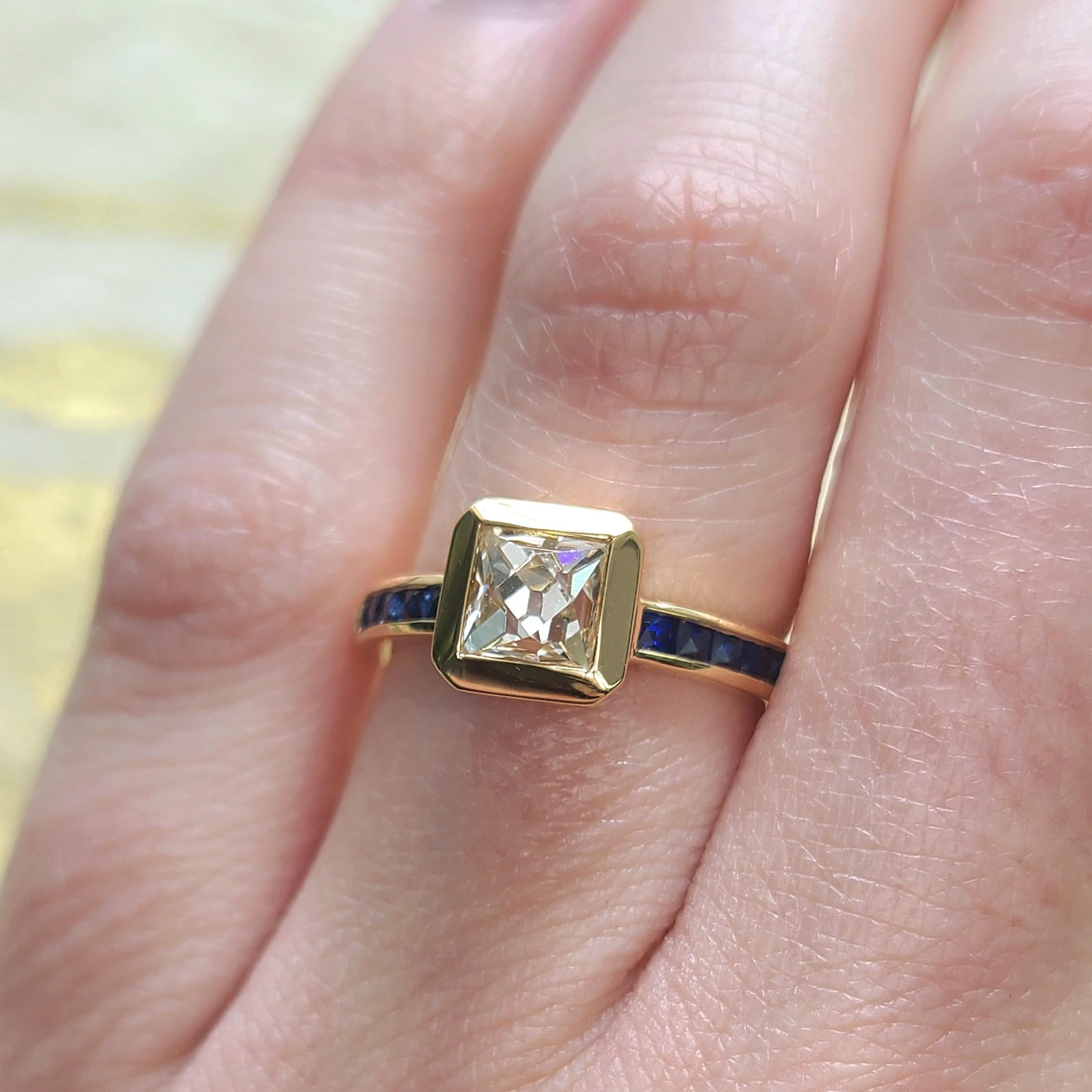 single stone sapphire ring
