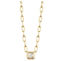 Handcrafted Karina French Cut Diamond Necklace by Single Stone