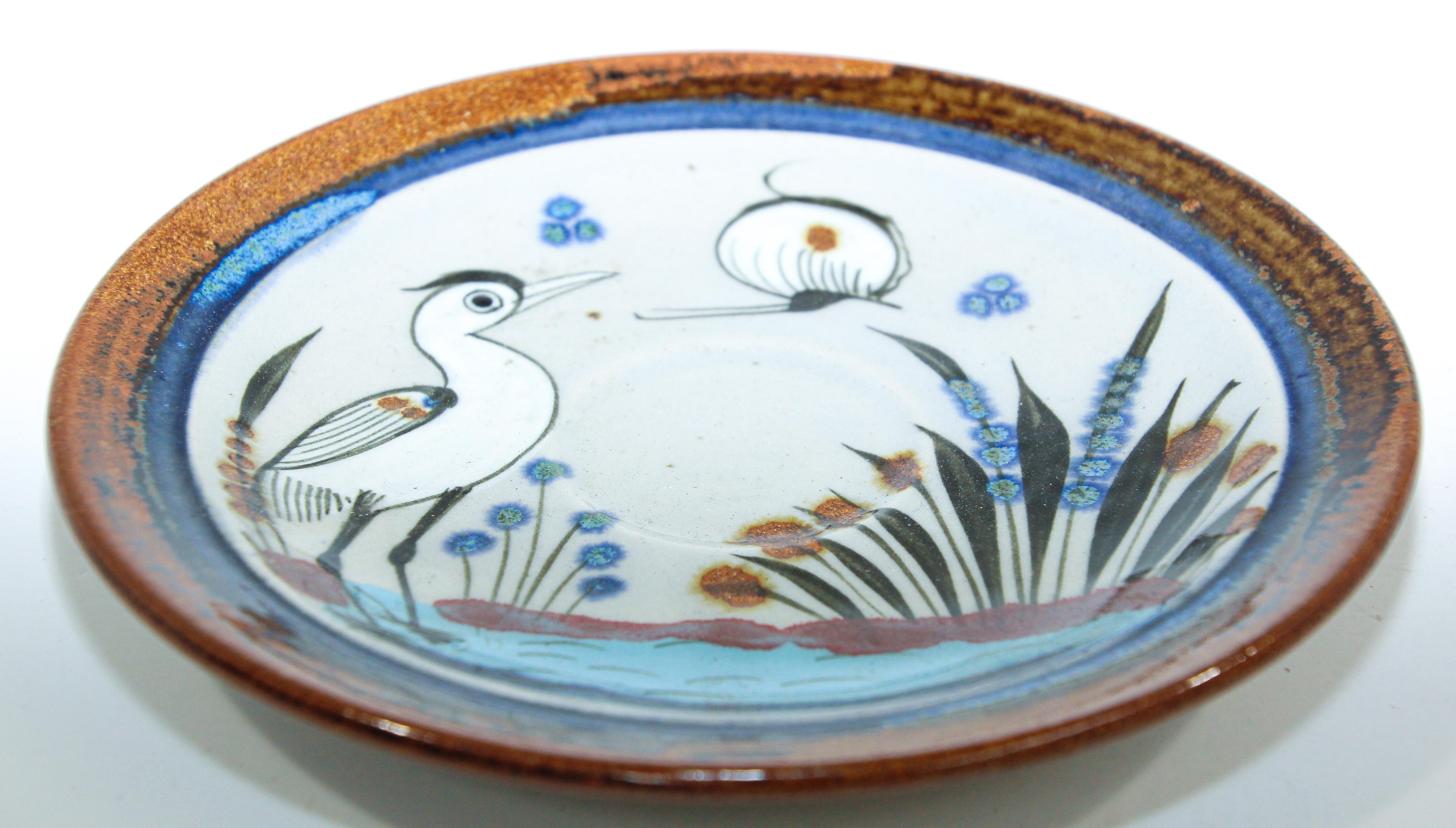 Ceramic Handcrafted Ken Edwards Tonala Mexico Folk Art Pottery