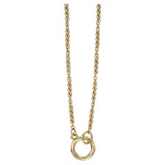 Handcrafted Lara Annex Twisted Link Necklace by Single Stone