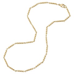 Handcrafted Lara Twisted Link Necklace by Single Stone