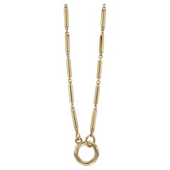 Handcrafted Leda Annex Cylinder Link Necklace by Single Stone