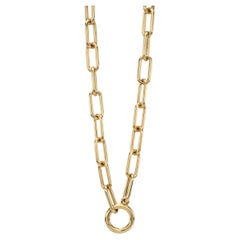 Handcrafted Libby Annex Paper Clip Link Necklace by Single Stone