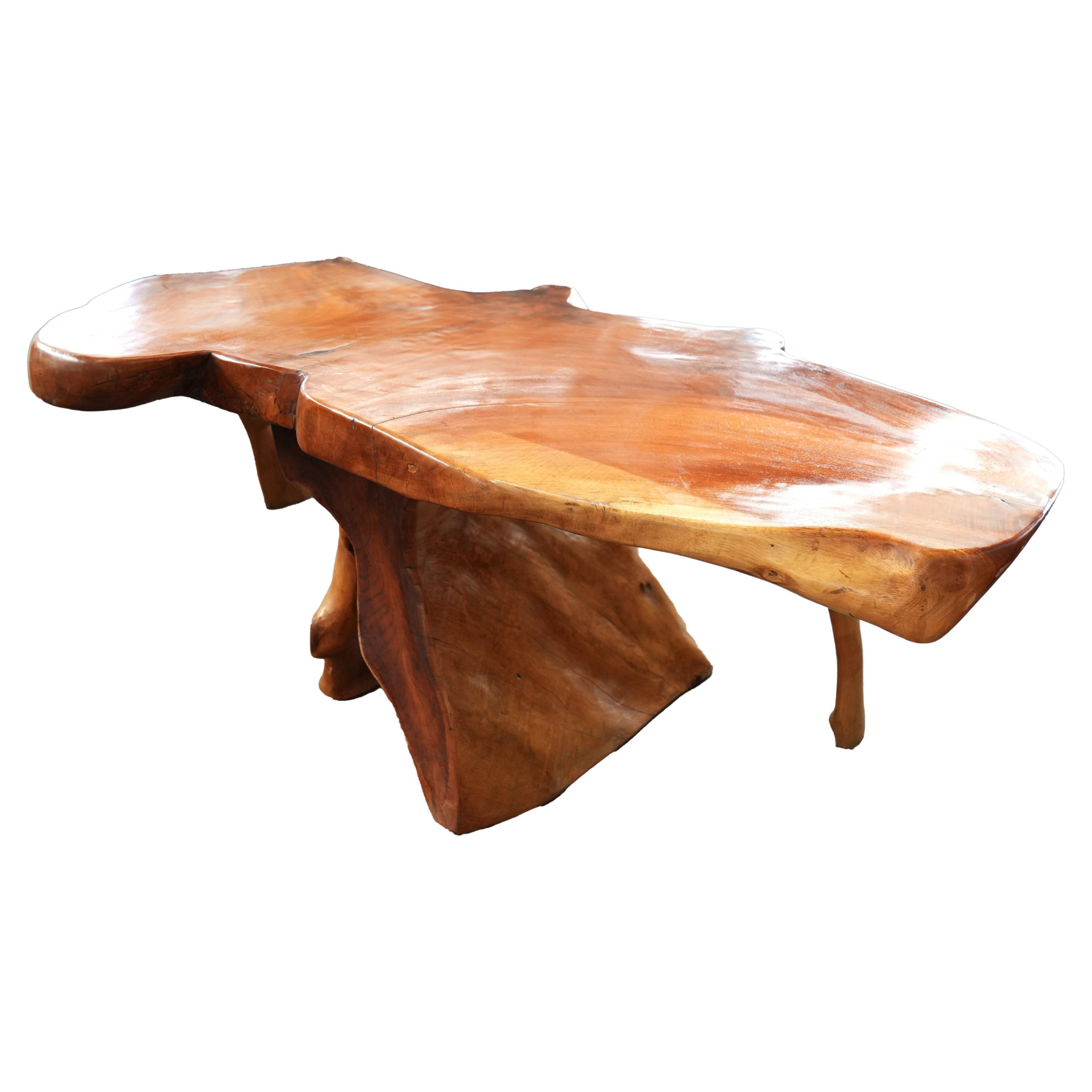 Handcrafted Live-Edge Wooden Table - Organic Statement Piece for Modern Interior