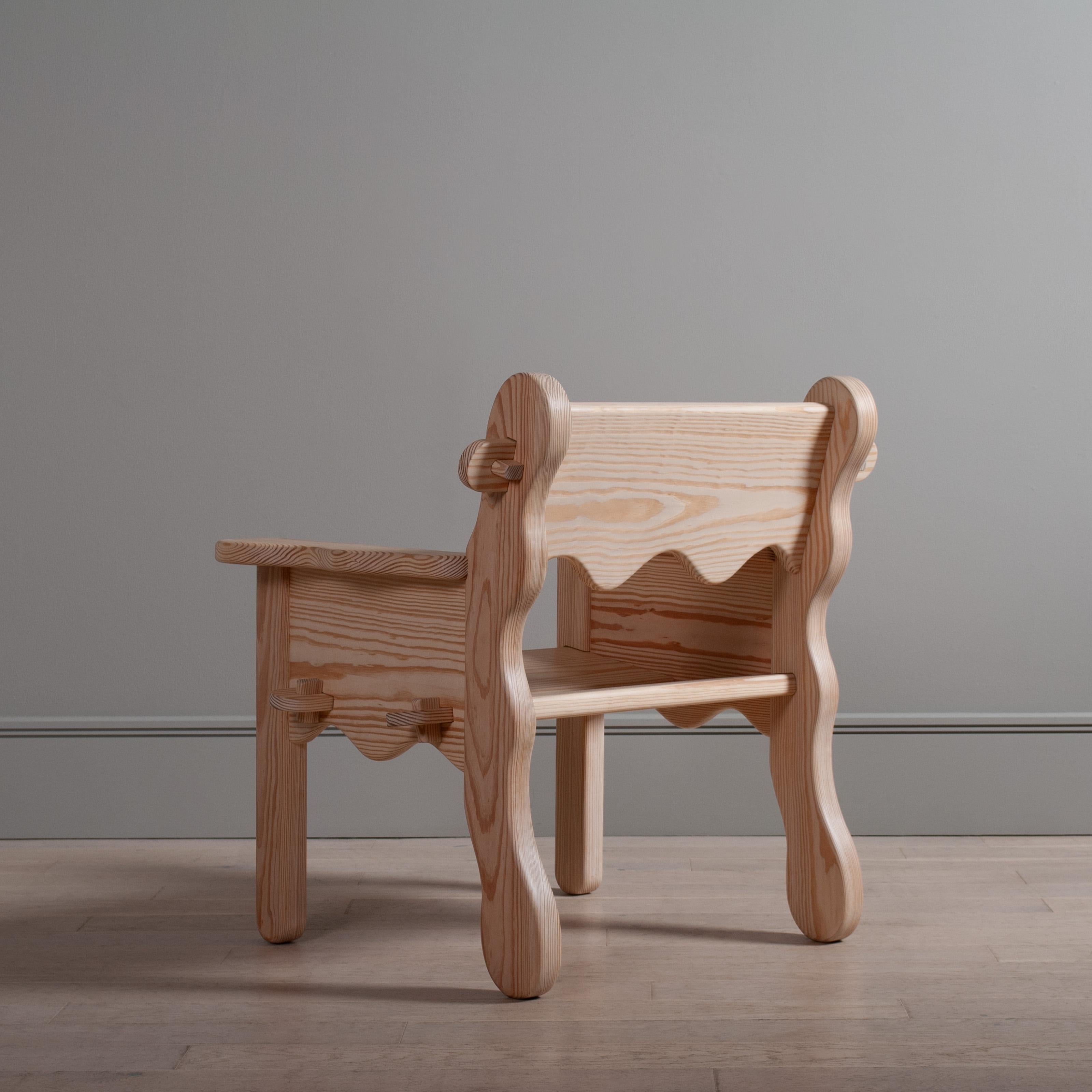Hand-Crafted Handcrafted Lounge Chair For Sale