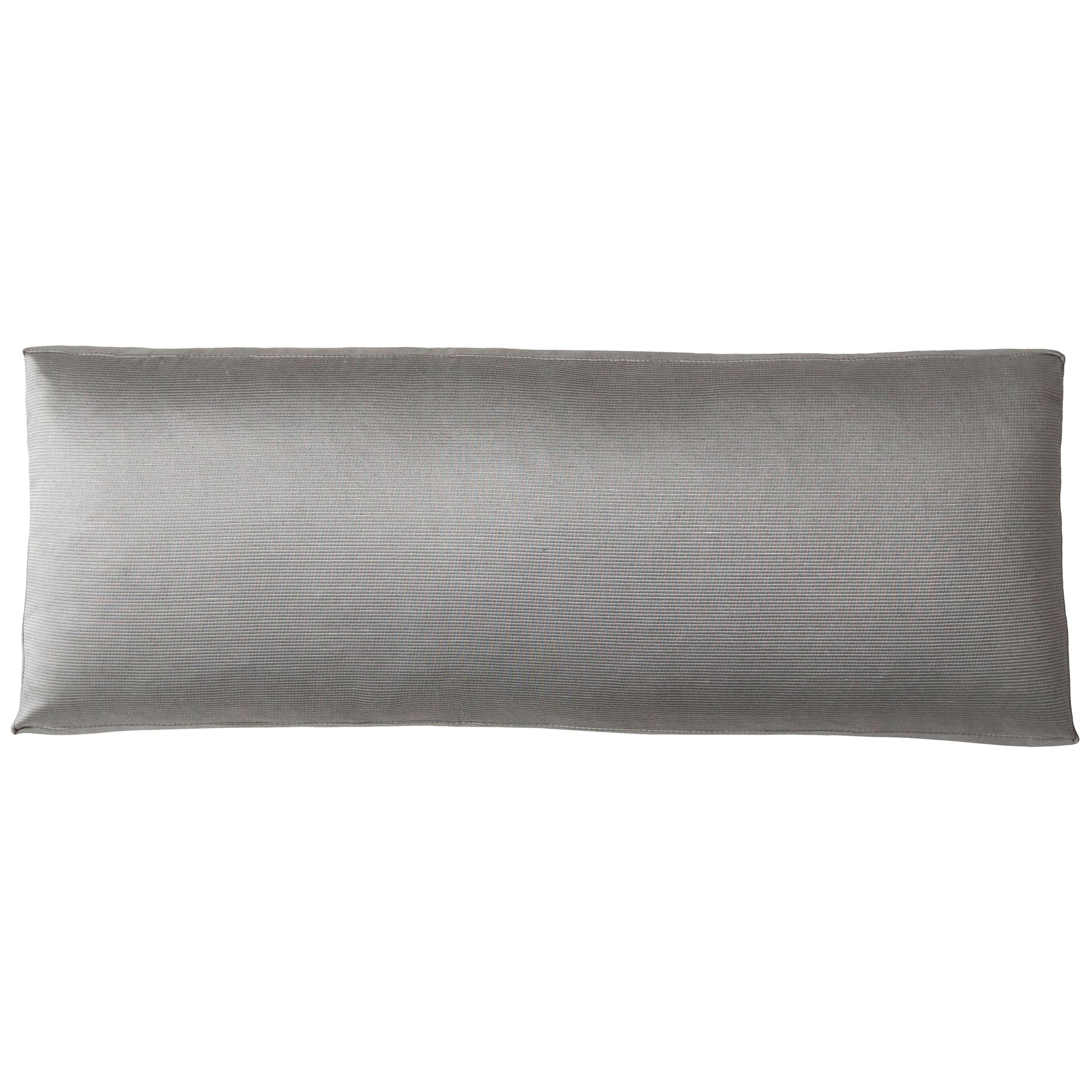 Handcrafted Lustrous Fabric Subtle Sheen Rectangular Box Pillow Hypoallergenic For Sale