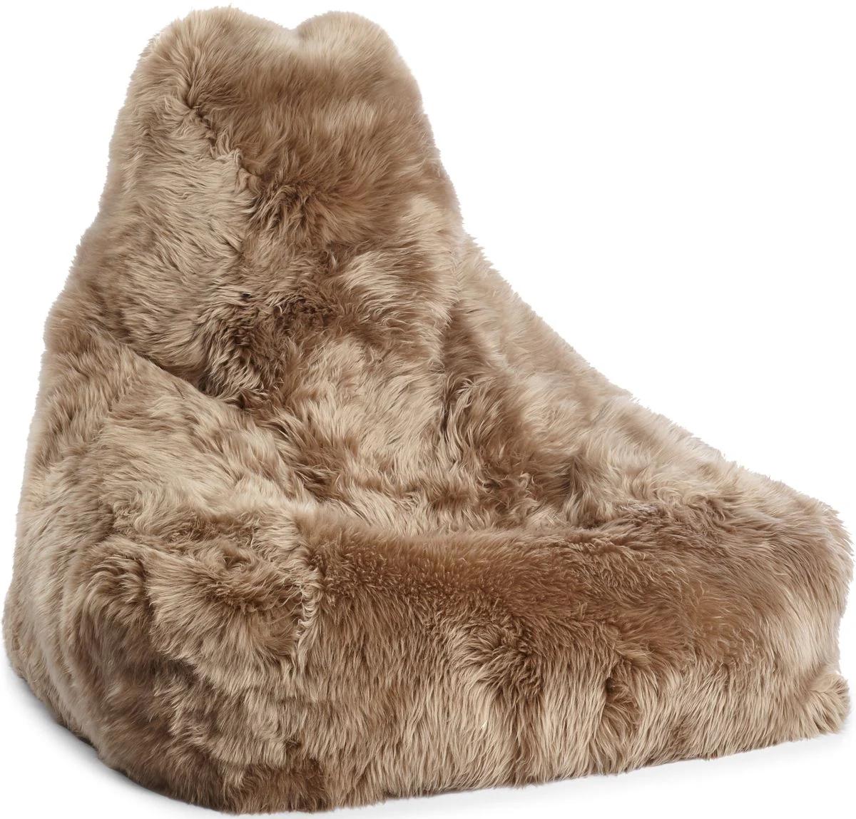Handcrafted Luxurious Sheepskin Beanbag Chair, Made in Denmark In New Condition For Sale In Amsterdam, NL