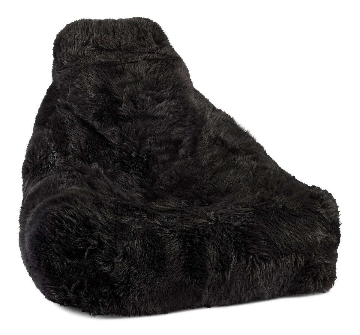 Contemporary Handcrafted Luxurious Sheepskin Beanbag Chair, Made in Denmark For Sale