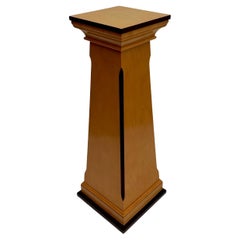 Vintage Handcrafted Maple Pedestal in the Manner of Michael Graves