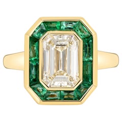 Handcrafted Maria Emerald Cut Diamond Ring by Single Stone