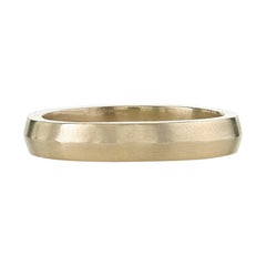 Handcrafted 4mm Henry Band in 18K Gold by Single Stone