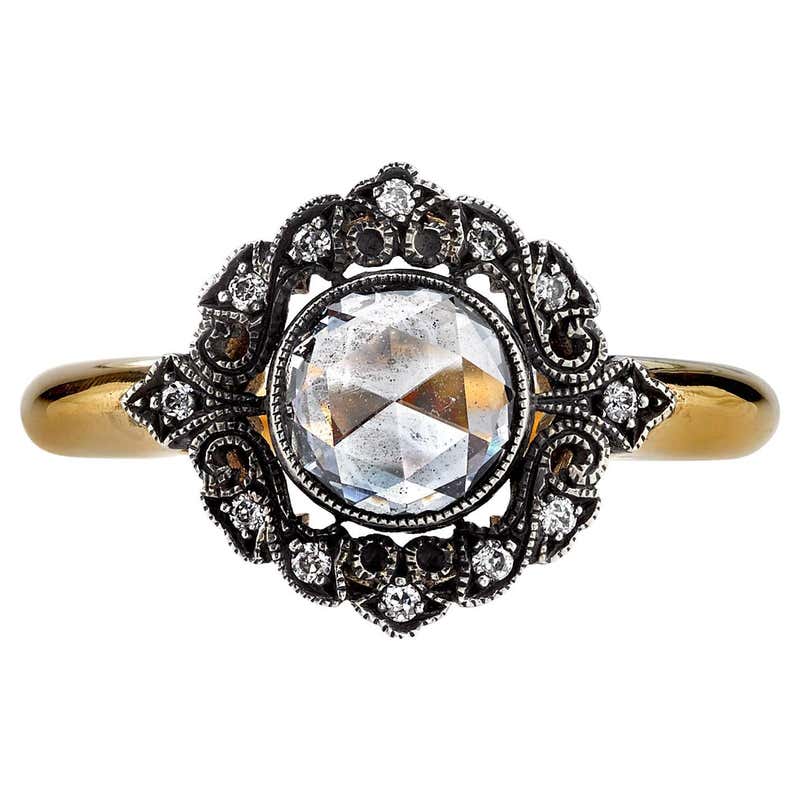 Handcrafted Chelsea Rose Cut Diamond Ring by Single Stone For Sale at ...