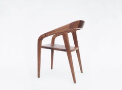 Handcrafted Mexican Modern Dining Chair in Solid Tropical Wood