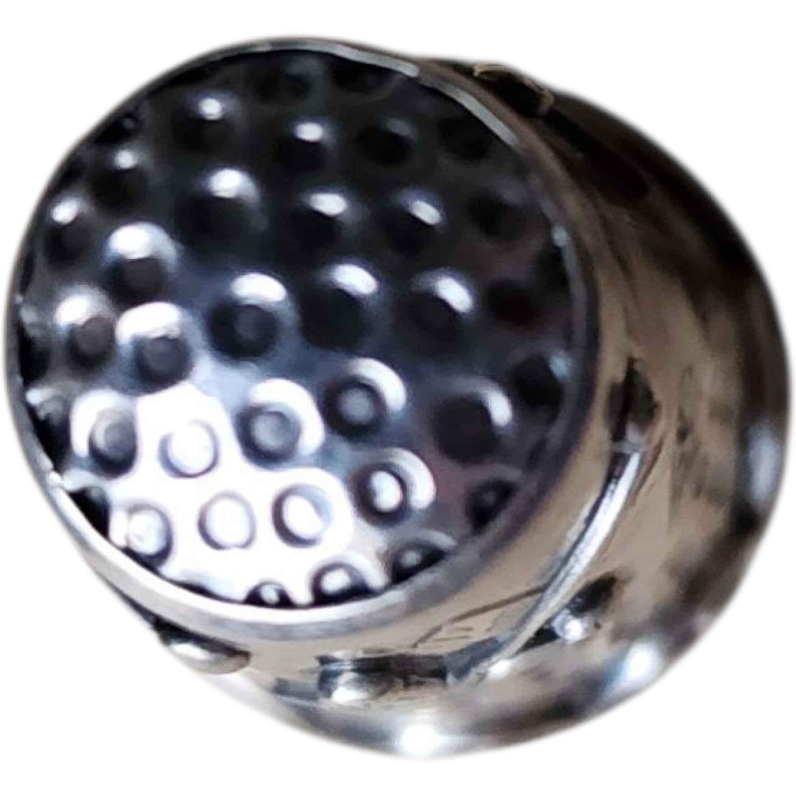 Ditale artigianale in argento sterling messicano di Taxco Iguala, con decorazione a volute floreali In condizioni buone in vendita a Milford, DE