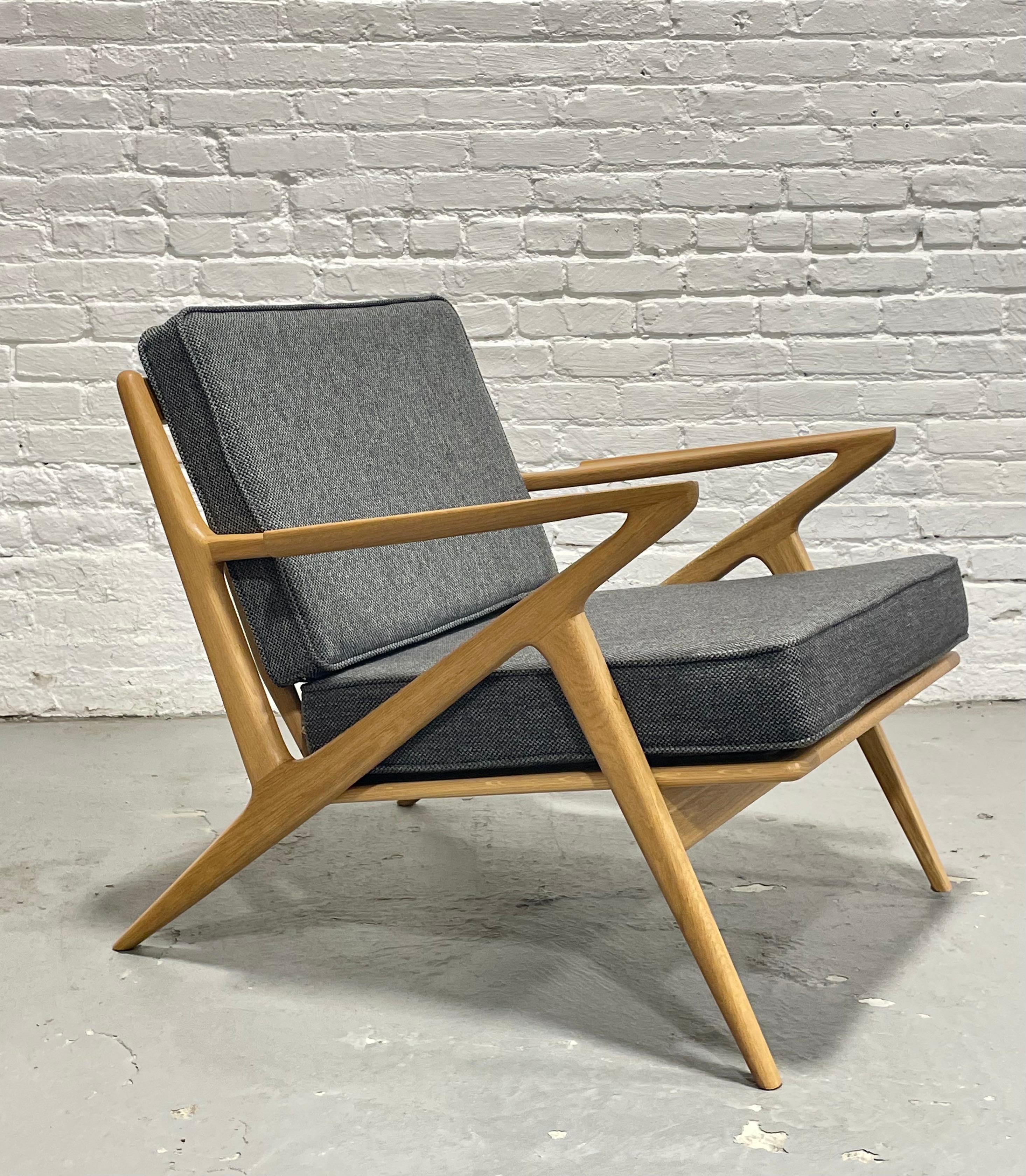 Chaise longue en chêne de style moderne du milieu du siècle, fabriquée à la main en vente 4
